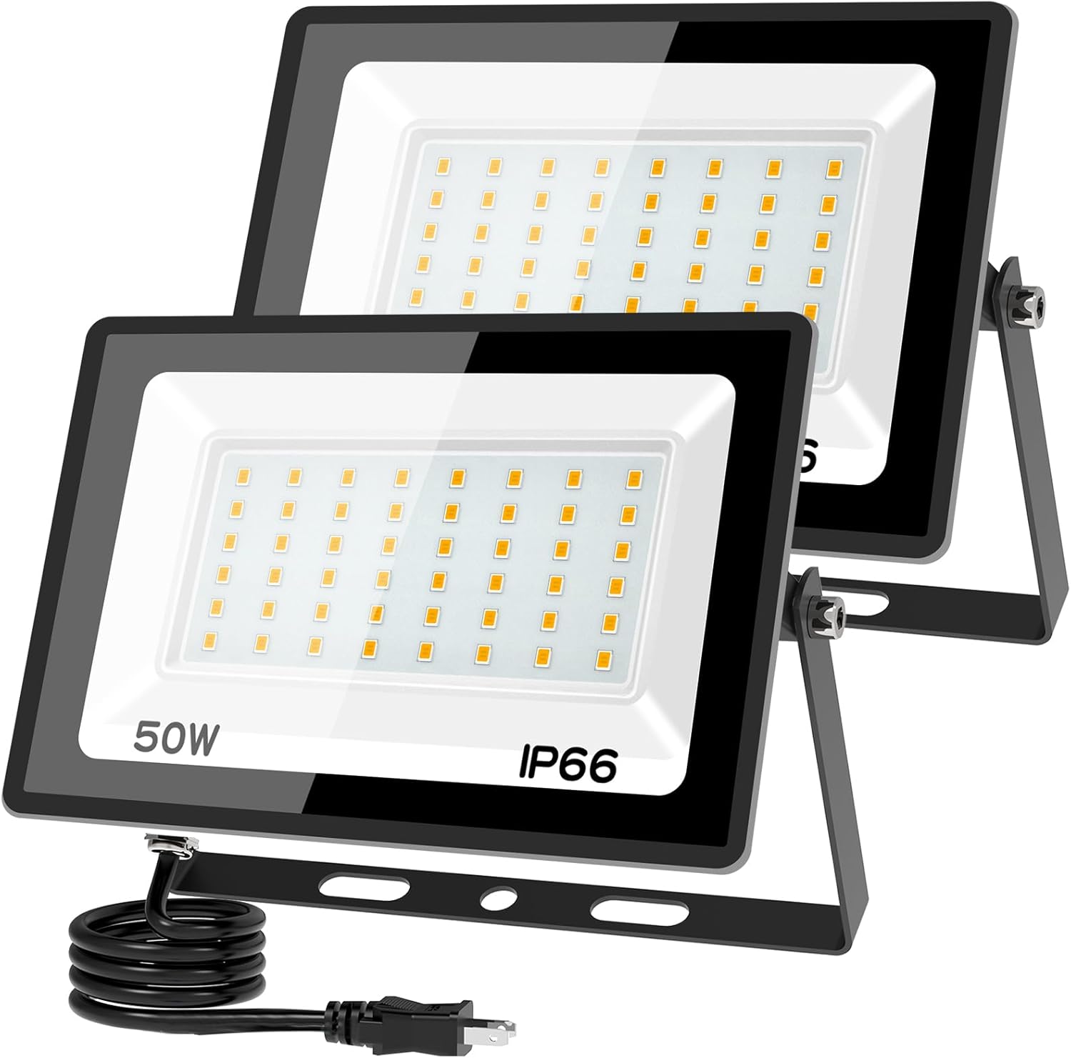 GoGonova LED投光器 5000lm高輝度 USB充電式作業灯/ワークライト 9時間