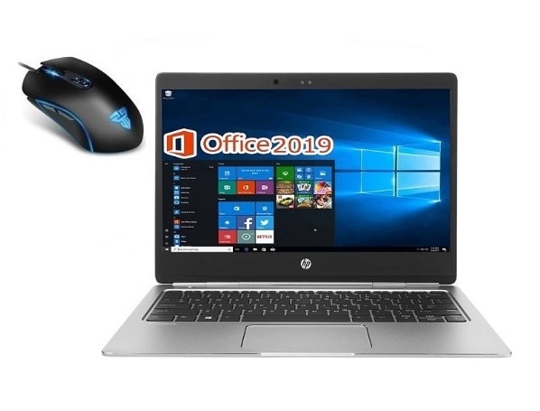 サポート付きHP ノートPC Folio G1 Webカメラ メモリ:8GB 新品SSD:128GB タッチパネル & 最新版ゲーミングマウス X9 usb有線