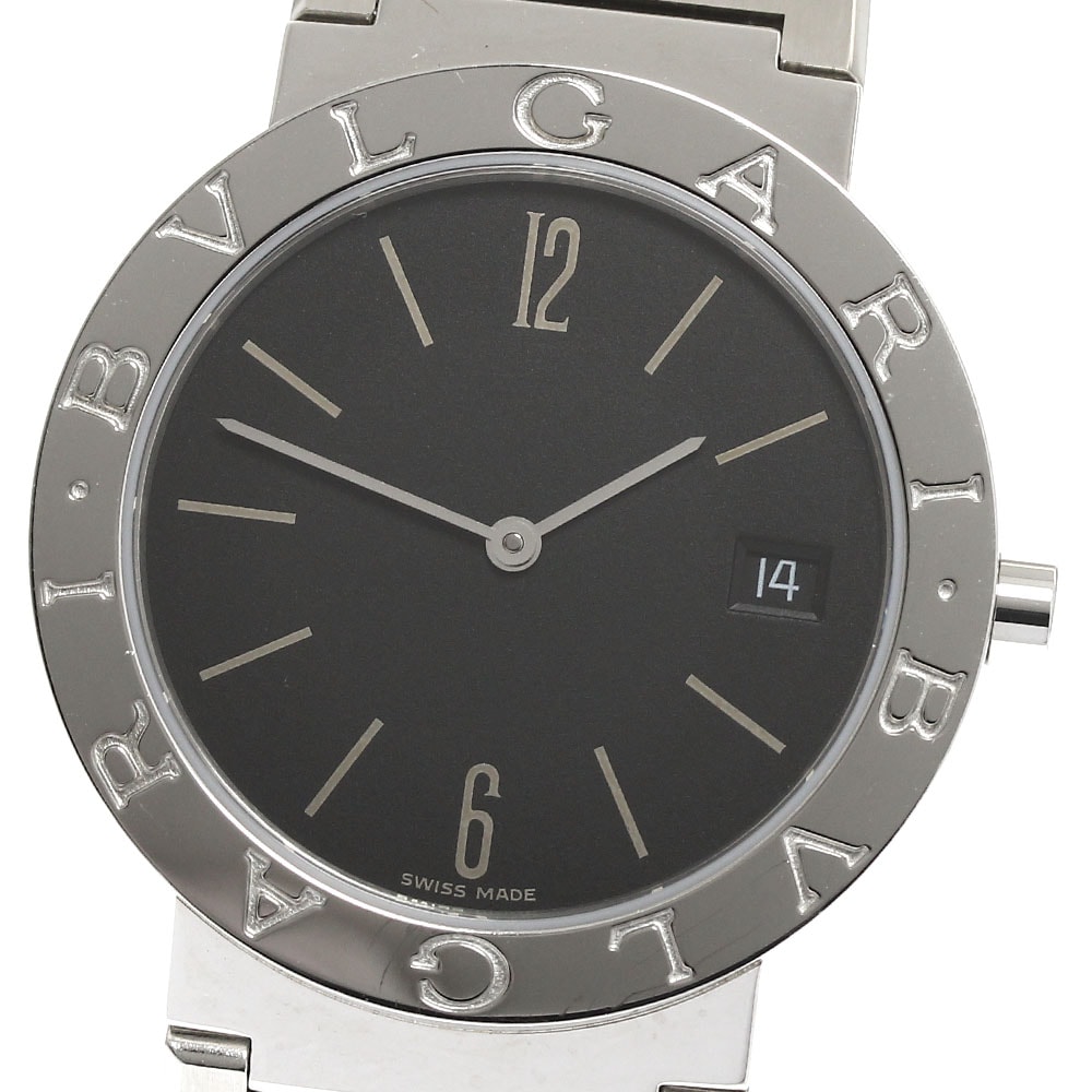 ブルガリ BVLGARI BB33SS ブルガリブルガリ デイト クォーツ メンズ 保証書付き_894735【中古】