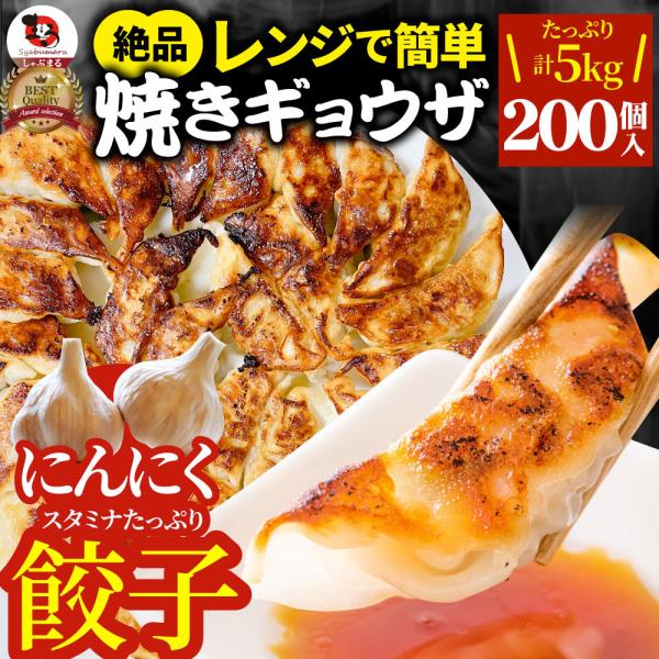 餃子 ギョウザ ギョーザ レンジ調理 中華 200個入り 5kg(1kg×5) 点心 中華料理 惣菜 冷凍 お弁当 あすつく 業務用 温めるだけ レンチン 冷食