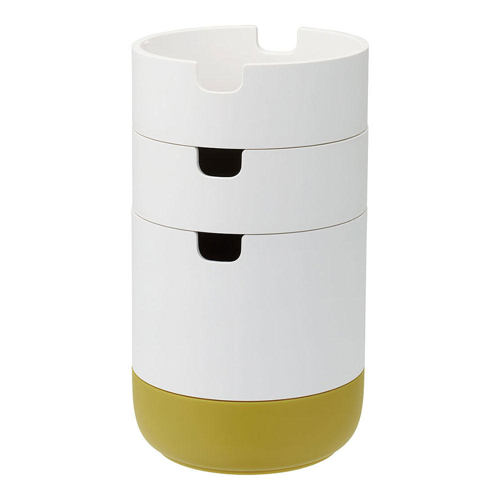 （まとめ買い）CAPOTTO コマモノデスクオーガナイザー マスタード CPT-ON101MU [x3]