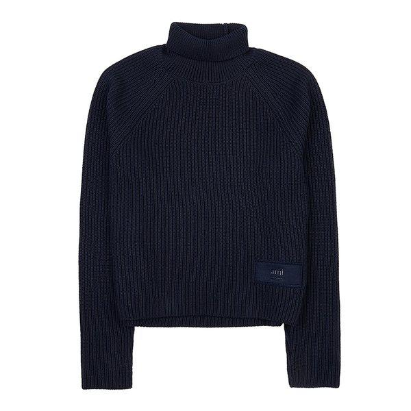 [] パッチロゴ タートルネック ニット FKS424 KN0031 430