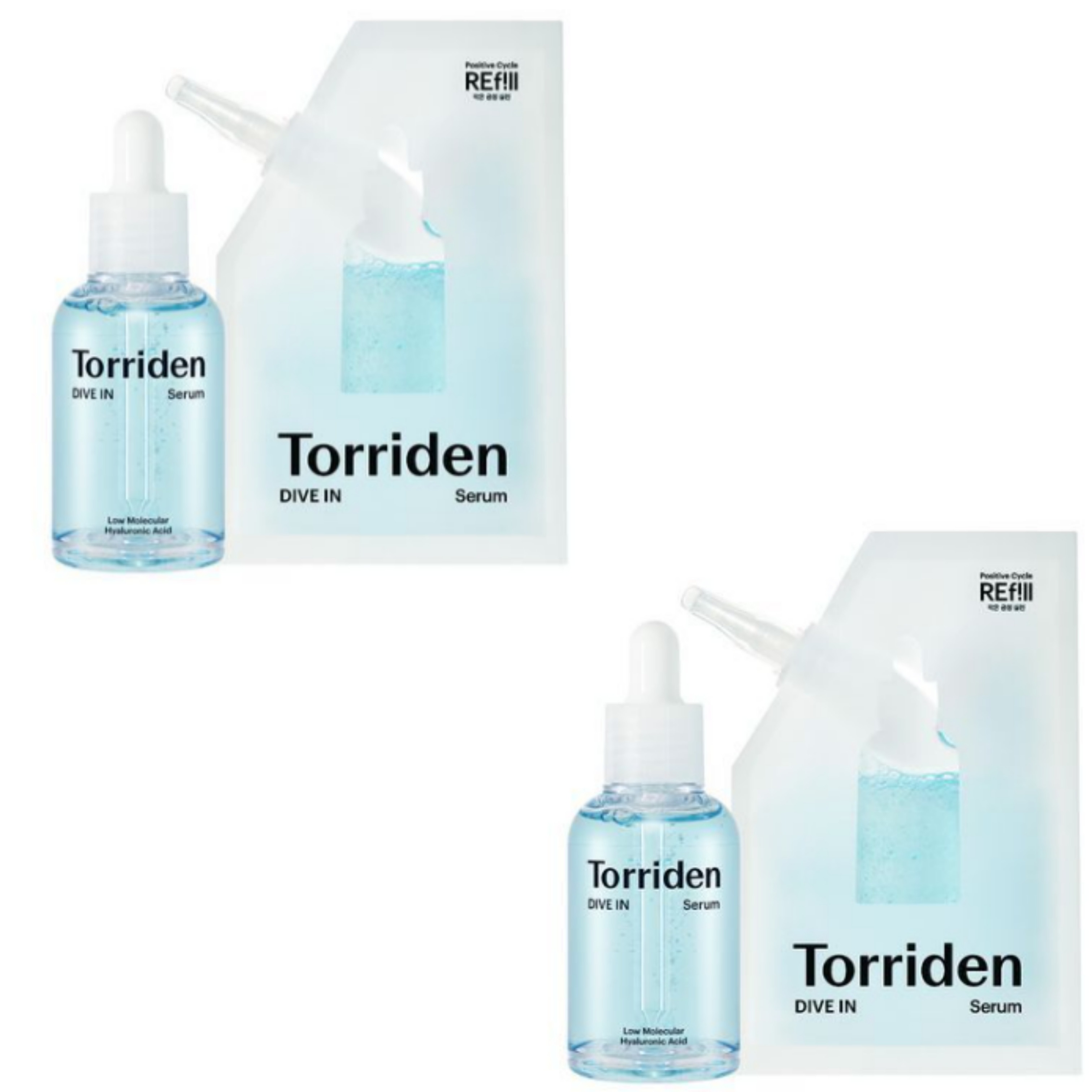 ダイブイン低分子ヒアルロン酸セラム 50ml 詰め替え企画（+詰め替えパック50ml）2個