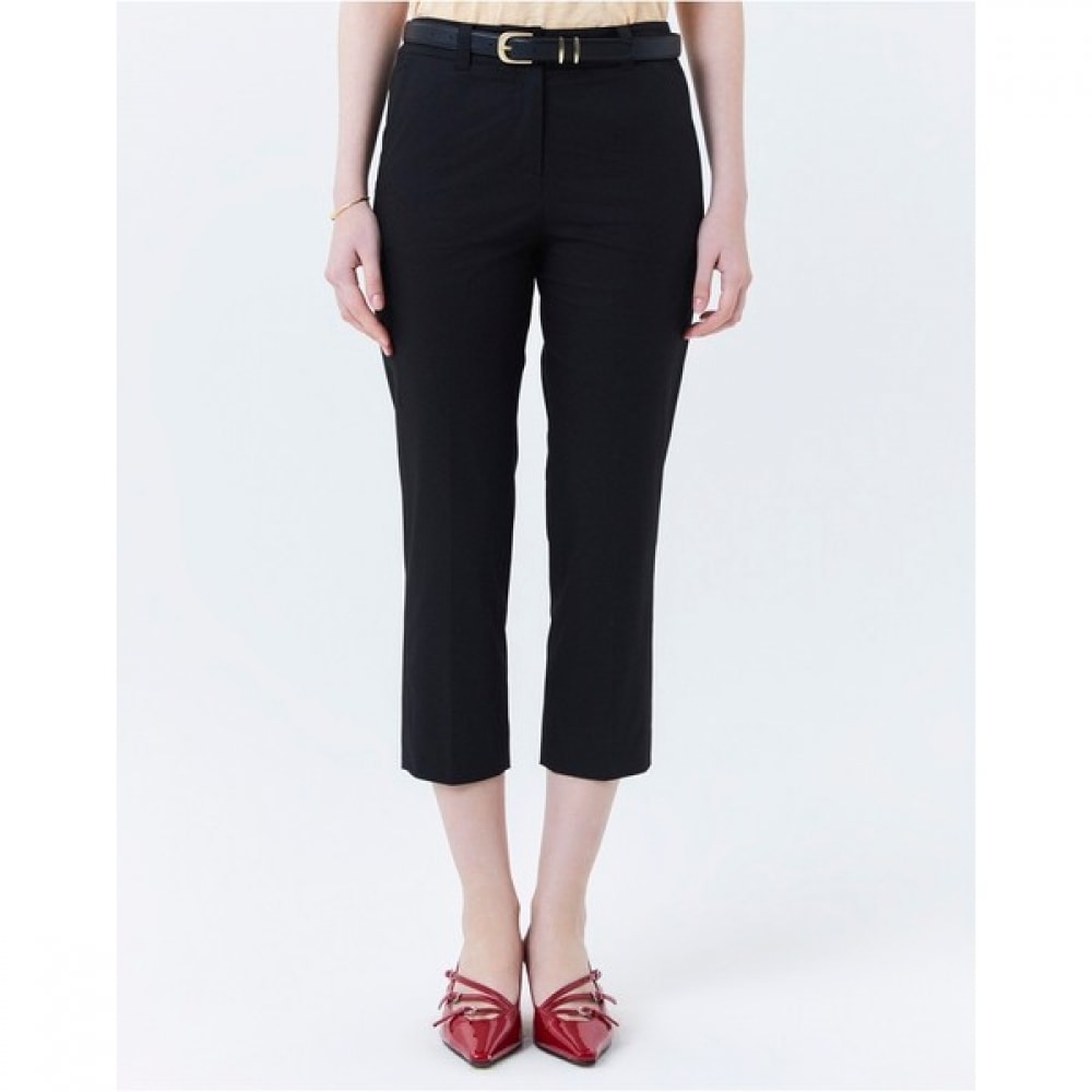 (ヘッジズレディース) 24SS ブラック 7パートスリムフィットサマーチノバンディングパンツ HSPA4BC41BK