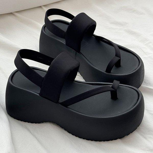 レディース サマーサンダル プラットフォーム 厚底 ビーチサンダル