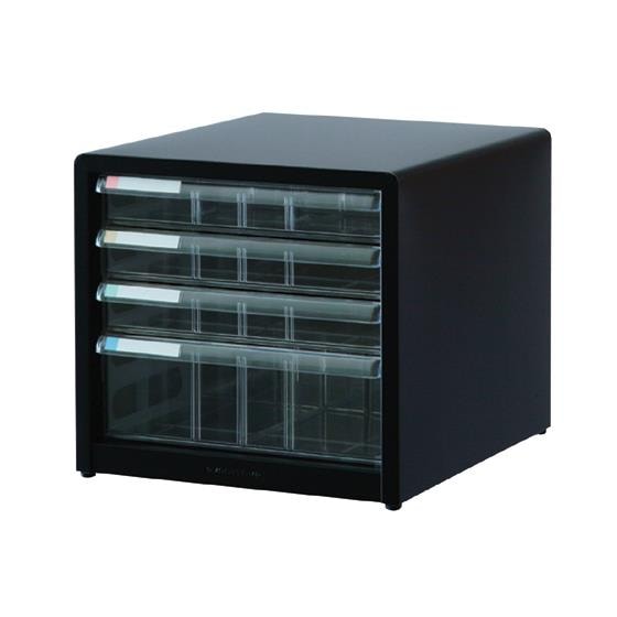 アバンテV2レターケース A4タテ 浅3段・深1段 クロ ナカバヤシ AL-44