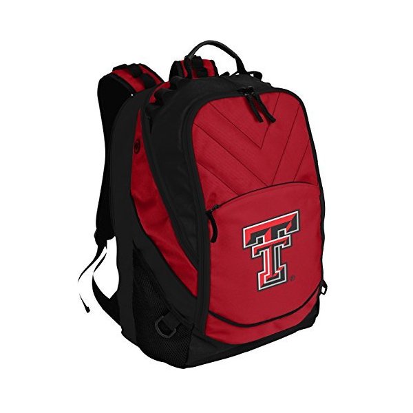 Broad Bay Texas Tech Red Raiders Backpack Red Texas Tech Laptop Computer Bags 並行輸入品