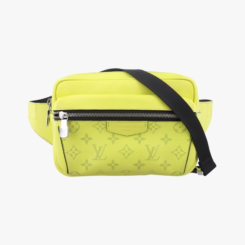 タイガラマ バムバッグアウトドアジョーヌタイガ レザー/モノグラム エクリプスM30251FO2159 ICチップ中古