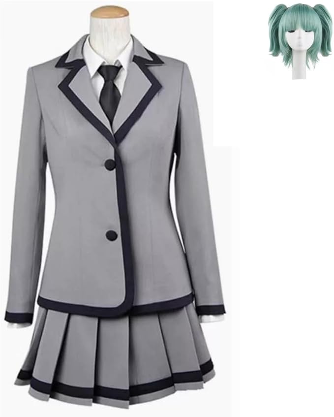 暗殺教室 茅野カエデ コスプレ衣装 ウイッグ付き お盆 演出服 舞台装 コスチューム 制服