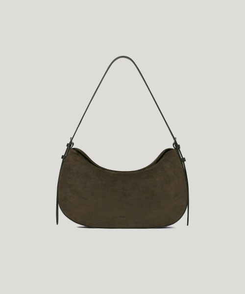 【OVHEE】 Miu Suede Flap Bag_Dark Olive ショルダーバッグ 正規品