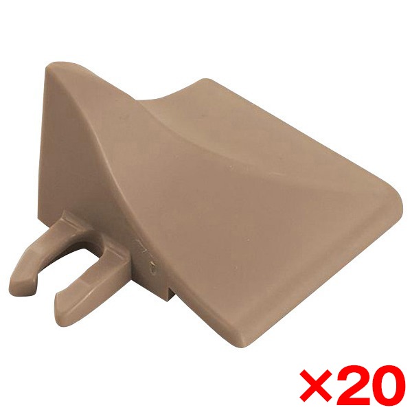 【20個セット】 AP007CJ ナッツブラウン BASEA（バーセア） MRシリーズ [飛散防止部材(コーナー)]
