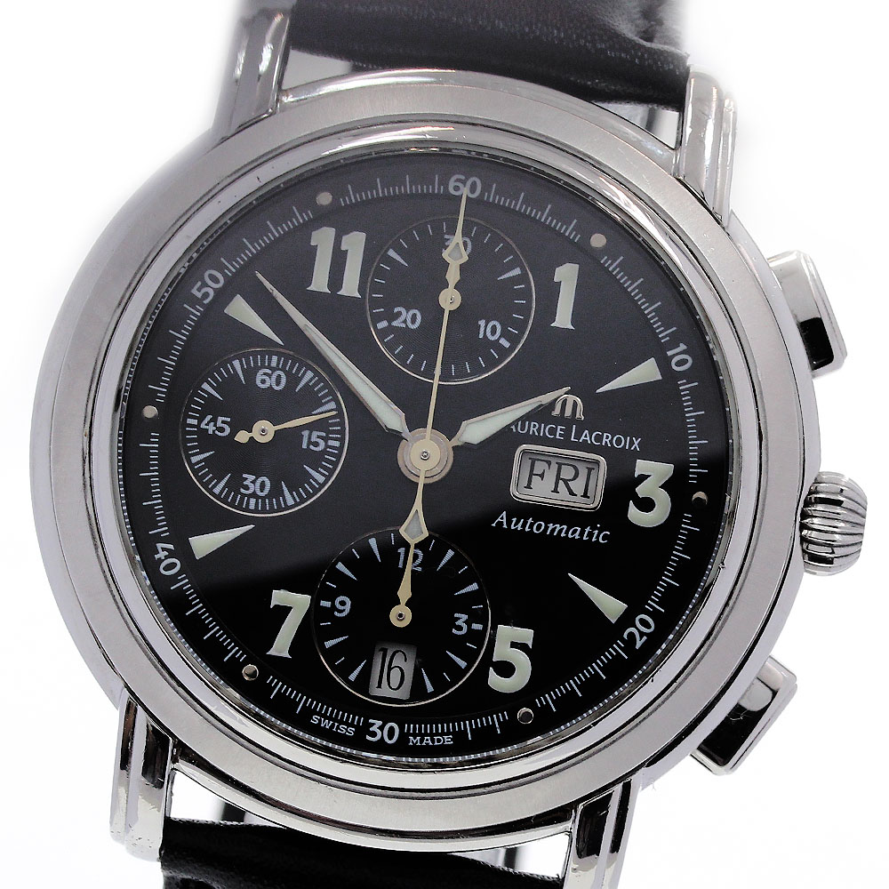 モーリスラクロア MAURICE LACROIX 67839 マスターピース クロノグラフ 自動巻き メンズ 良品 _830410【中古】