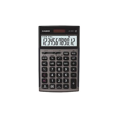他サイト： カシオ　CASIO　本格実務電卓(日数・時間計算) (12桁)　JS-20DC-GB-Nの商品画像
