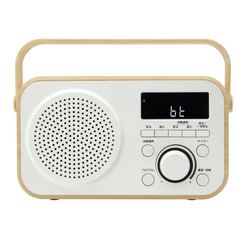 ゼピール　ラジオ付手元スピーカー木聲(きこえ)AC電源/乾電池 ［Bluetooth対応］ ホワイト　DTS-WS230-WH 8,408円