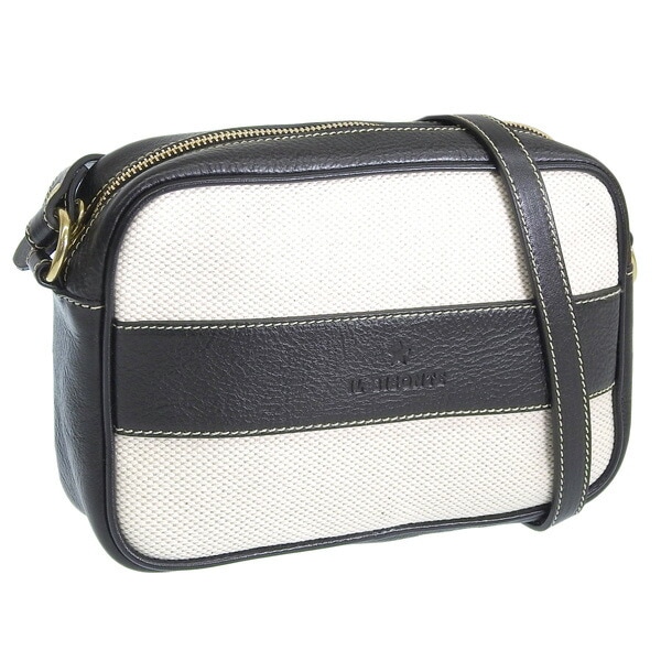 イルビゾンテ バッグ レディース ショルダーバッグ キャンバス レザー ベージュブラック BCR351TCV005NA203 IL BISONTE