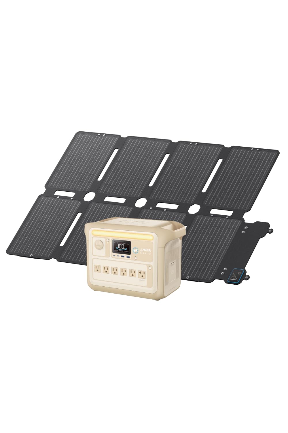 Anker Solix C1000 Portable Power Station (ベージュ) with Anker Solix PS100 Compact Portable Solar Panel 124,865円