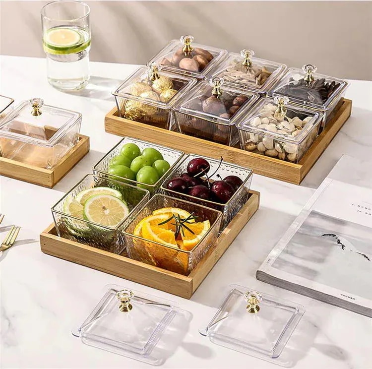 ドライフルーツ皿 リビング 早い者勝ち 収納ケース 家庭用 セット 多格子 ナッツ おかず分類3792 分格皿 果物皿 おやつ皿 砂糖菓子箱