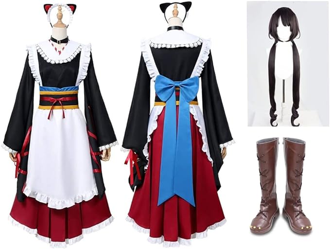 バーチャルYouTuber 戌亥とこ コスプレ衣装+ウィッグ +靴 演出服 舞台装 文化祭 ハロウイーン パーティー 変装