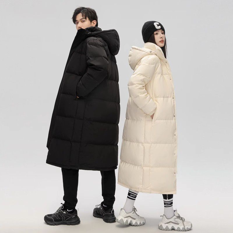 2025INS大人気 新作 新しい メンズ ロング丈 厚手 フード付き 中綿ジャケット ファッション カップル 流行り ダウンコート