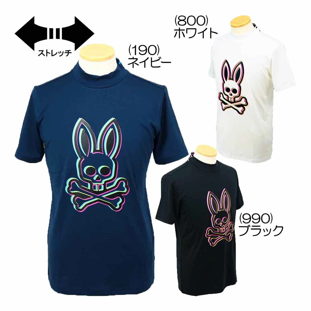 3Dカラーロゴ モックネックTシャツ GF568 メンズゴルフウェア 春夏 2025