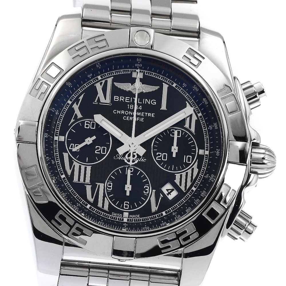 訳あり ブライトリング BREITLING AB0110 クロノマット 44 デイト 自動巻き メンズ 箱・保証書付き_879652【中古】
