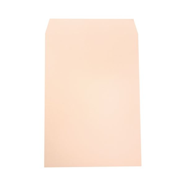 (まとめ) ハート 透けないカラー封筒ワンタッチテープ付 角2 100g／m2 パステルピンク XEP472 1パック（100枚） (×5セット)