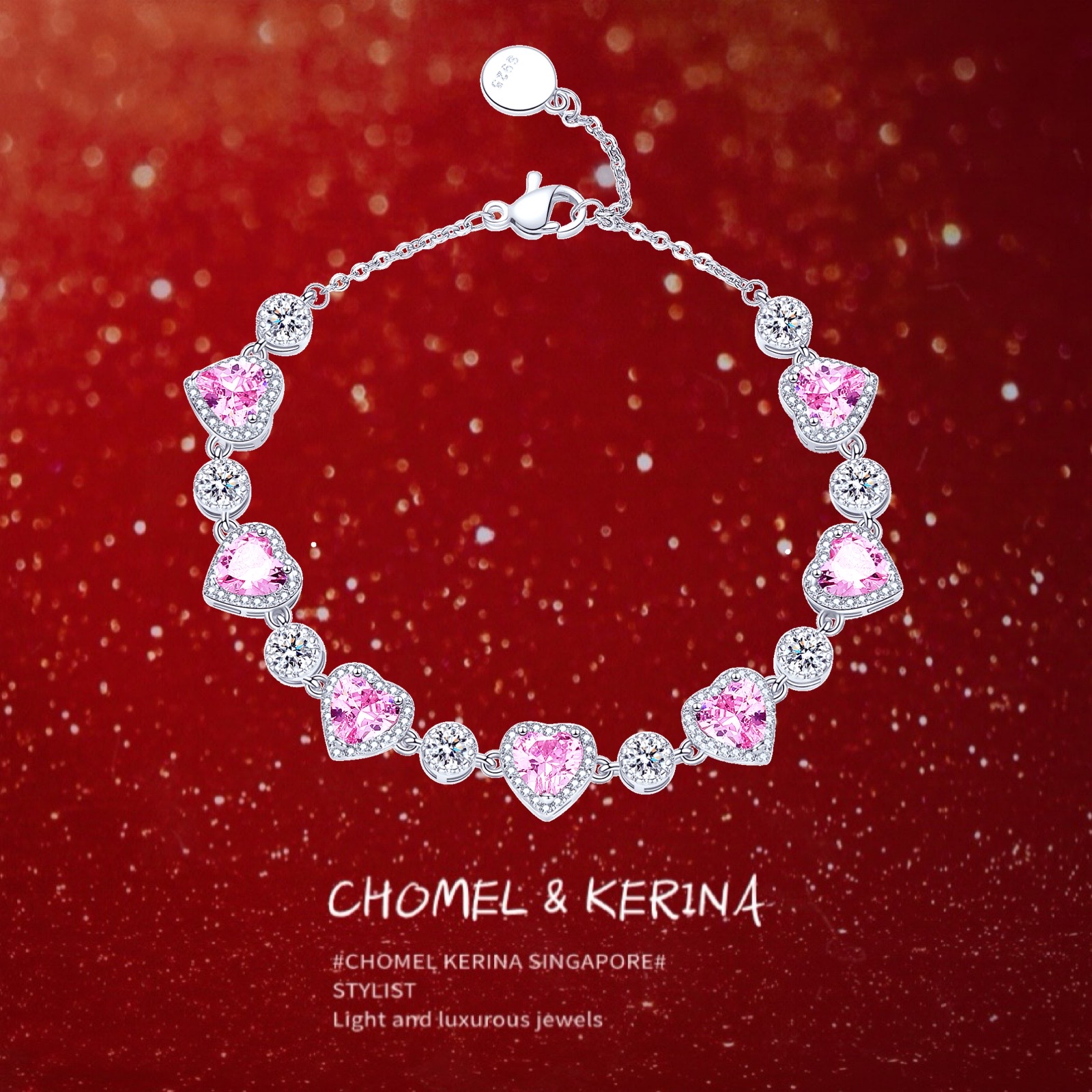 「ハートビート」ラブブレスレット 女性用 絶妙な親友のバレンタインデー 誕生日ギフト