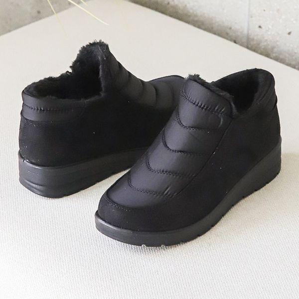 女性用ファーブーツ 冬用防寒靴 防寒アンクルブーツ_P411264166