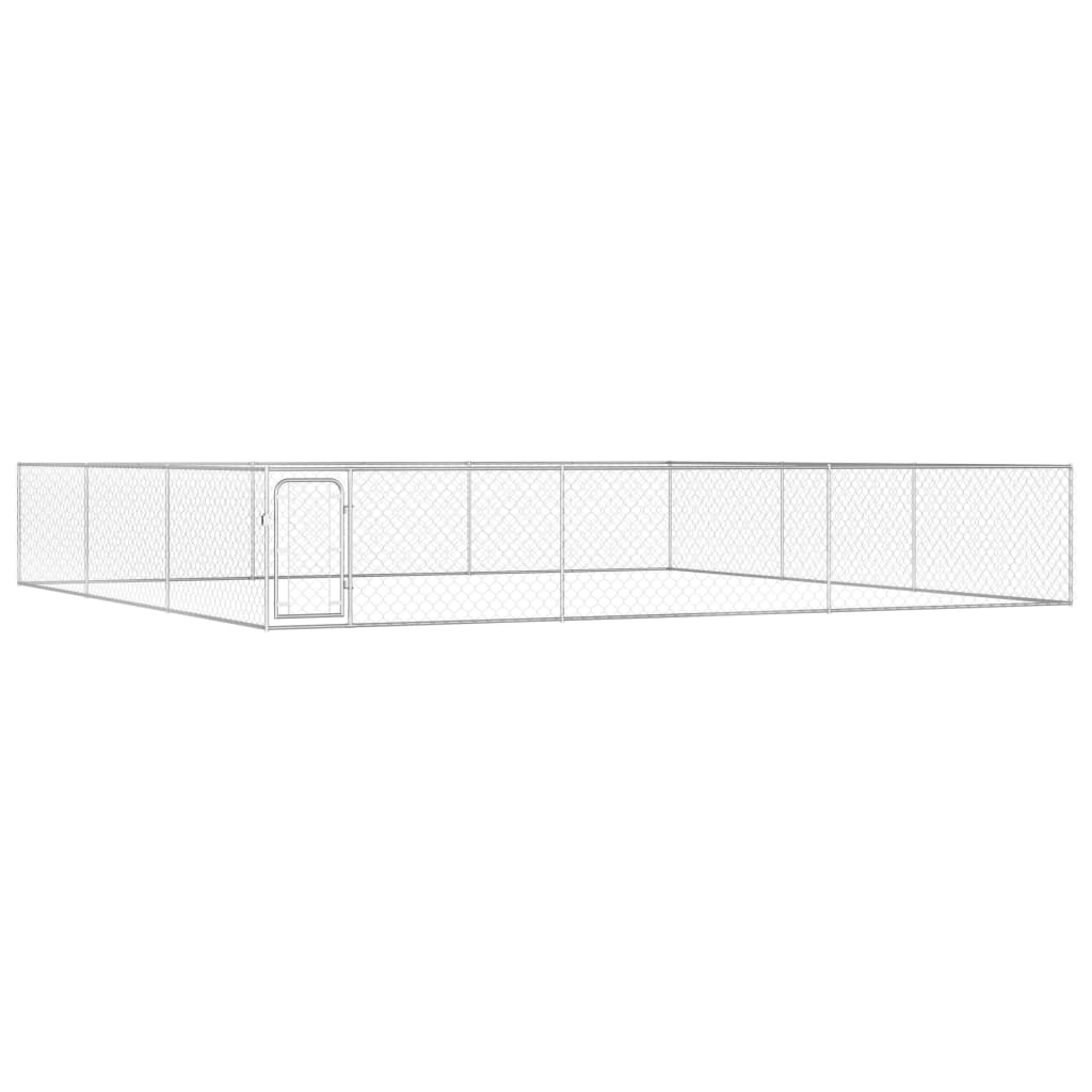 屋外用犬小屋 亜鉛メッキ鋼製 6x6x1m