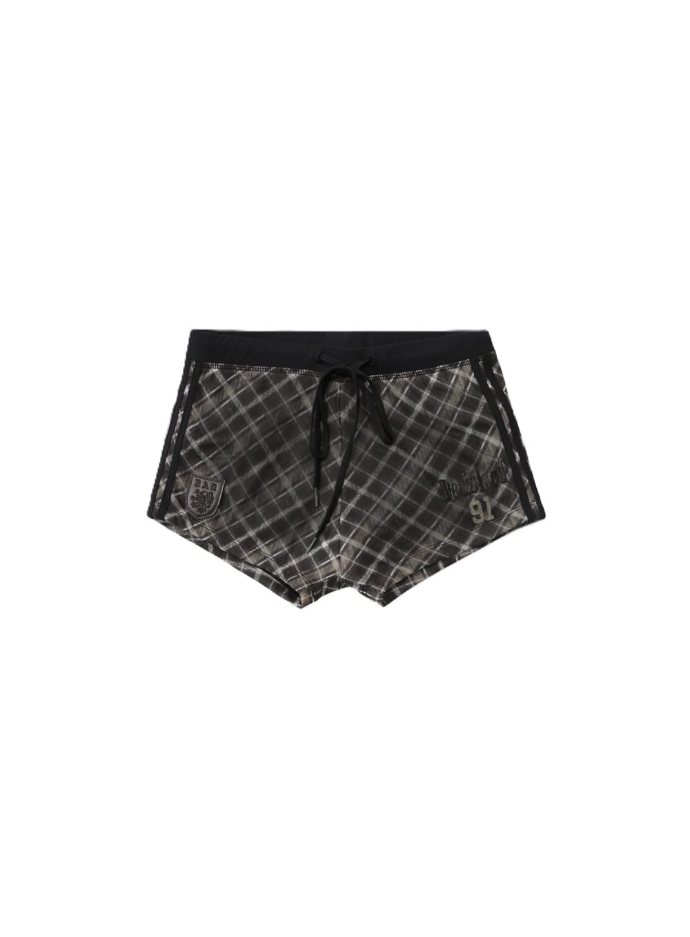 ビンテージクラブボーイショーツ - チェックブラウン