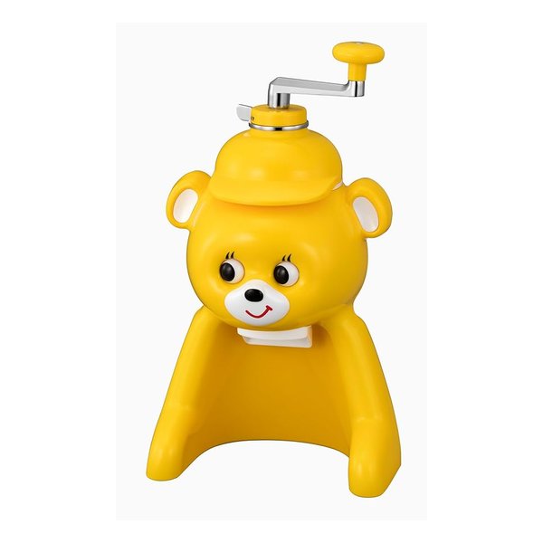 氷削り器 きょろちゃん かき氷器/イエロー ABF-G100YK
