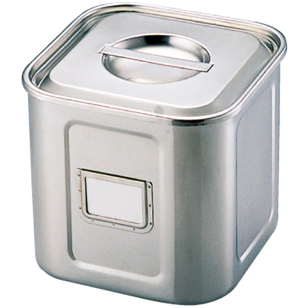 山下工芸 UK 名札付 角 深型キッチンポット 18cm 04-0225-0304