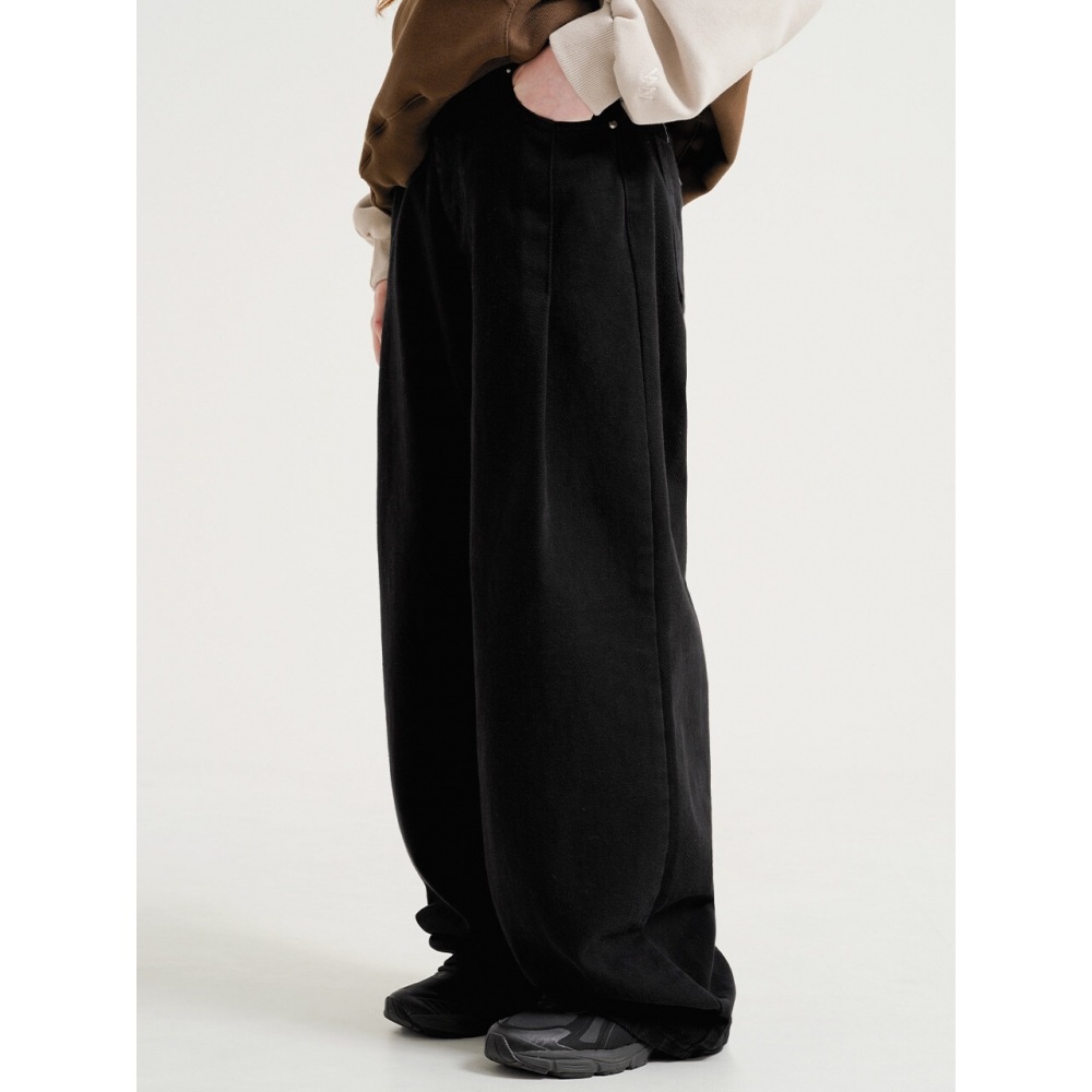 WV プロジェクトリードラインコットンパンツブラック JNLP7760