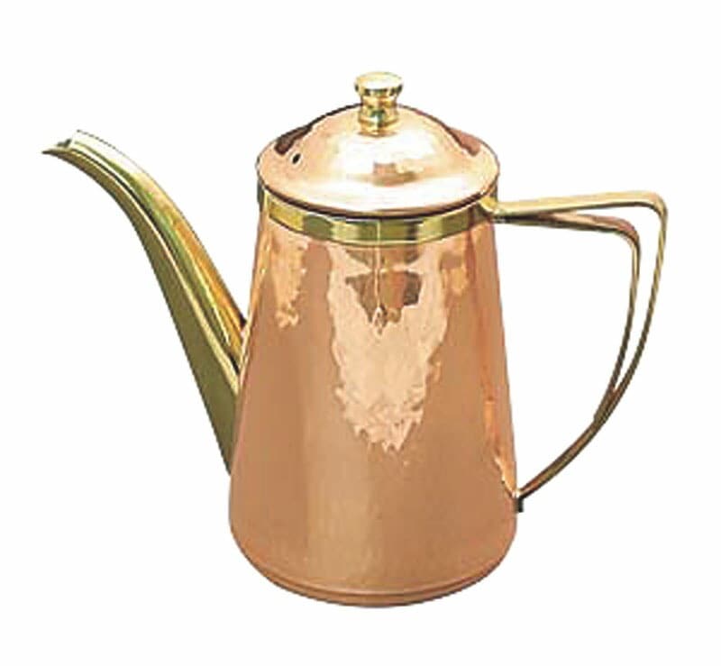 TMGサプライ 銅槌目入コーヒーポット 10人用