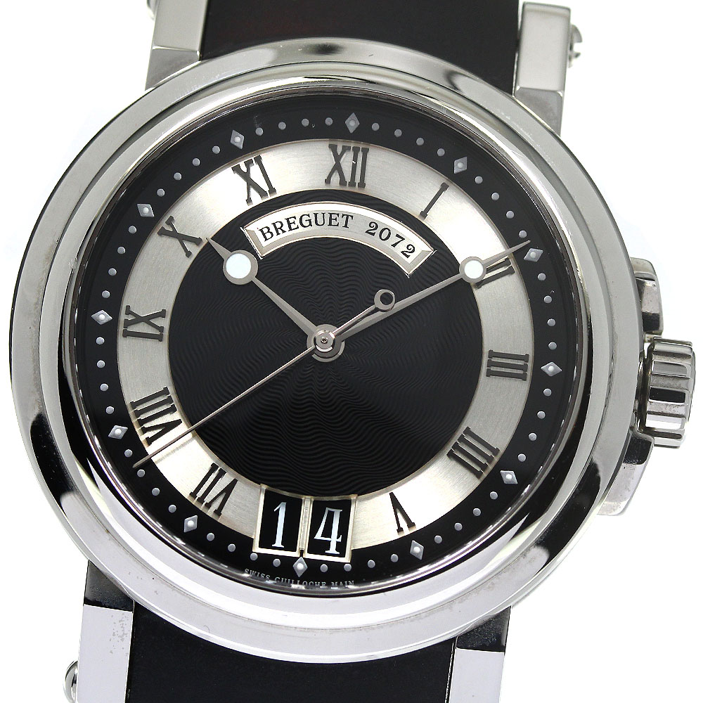 ブレゲ Breguet 5817 マリーン2 ラージデイト 自動巻き メンズ 美品 箱付き_768027【中古】 700,880円