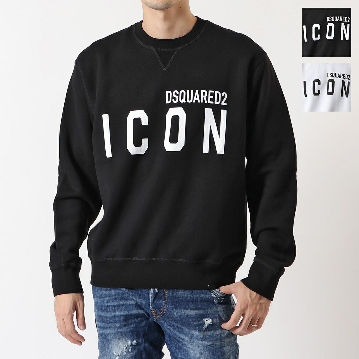DSQUARED2 ディースクエアード S79GU0004 S25516 Icon Crewneck Sweatshirt メンズ スウェット トレーナー ロゴ クルーネック カラー2色 27,604円