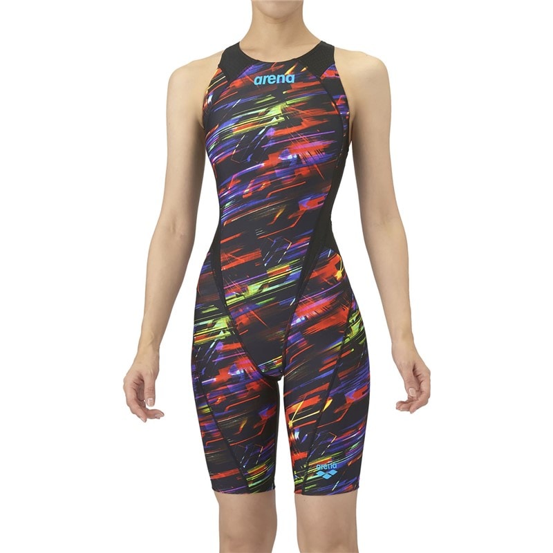 レーシングワンピーススパツツ 水泳水着W 公認 (as5frc63l-bkrd)