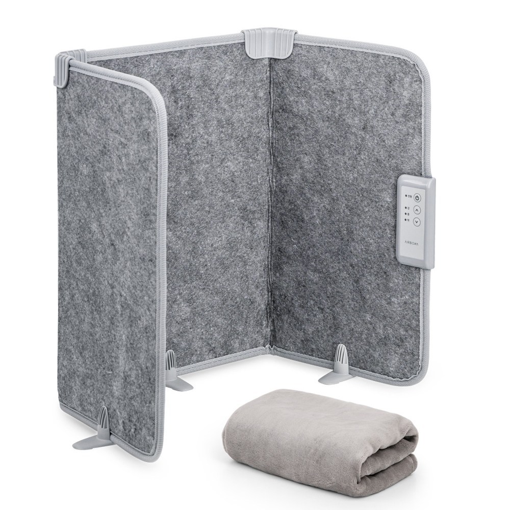 ヒーティングパッドパーティション3段折りたたみオフィス電気ヒーター発熱炉