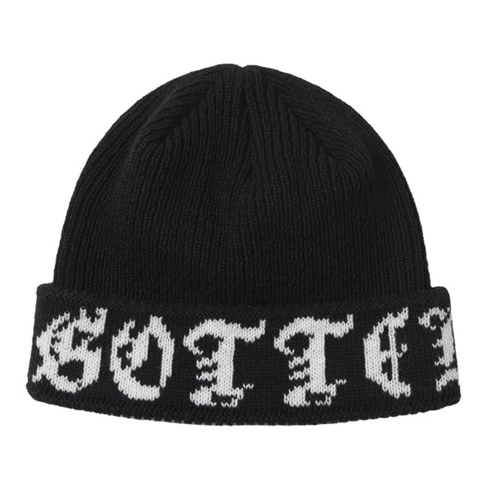 GOTHIC BEANIE BLACK