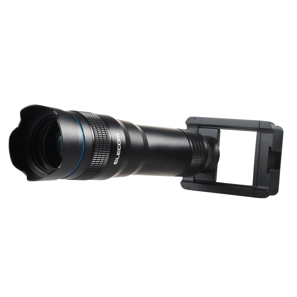 エレコム P-SLZ16XBK スマホ 望遠レンズ 16倍 ホルダークリップ式 レンズ 高画質 望遠鏡（ブラック） PSLZ16XBK