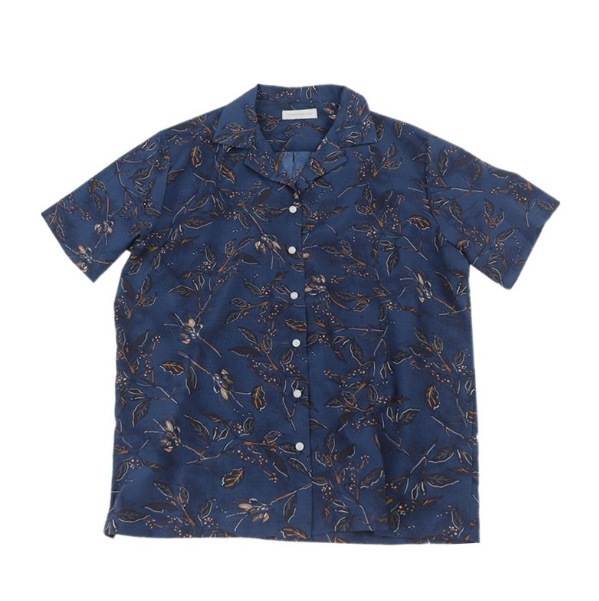 トップス シャツ ブラウス 半袖 襟付き 開襟 デザイン 美ライン ニュアンス リラックス レトロ かわいい 大人可愛い きれいめ シンプル カジュアル 大人 上品 おしゃれ お洒落 大人可愛い 5,307円