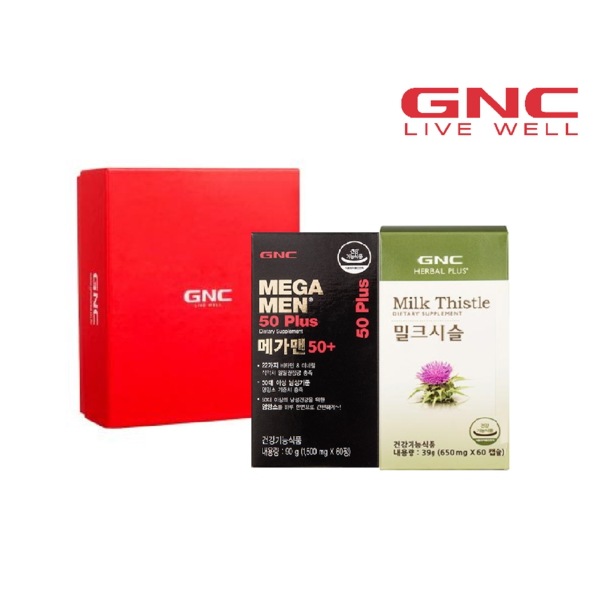 （GNC）GNCお父さん健康セット メガマン50+（60錠）+ミルクシスル（60カプセル）
