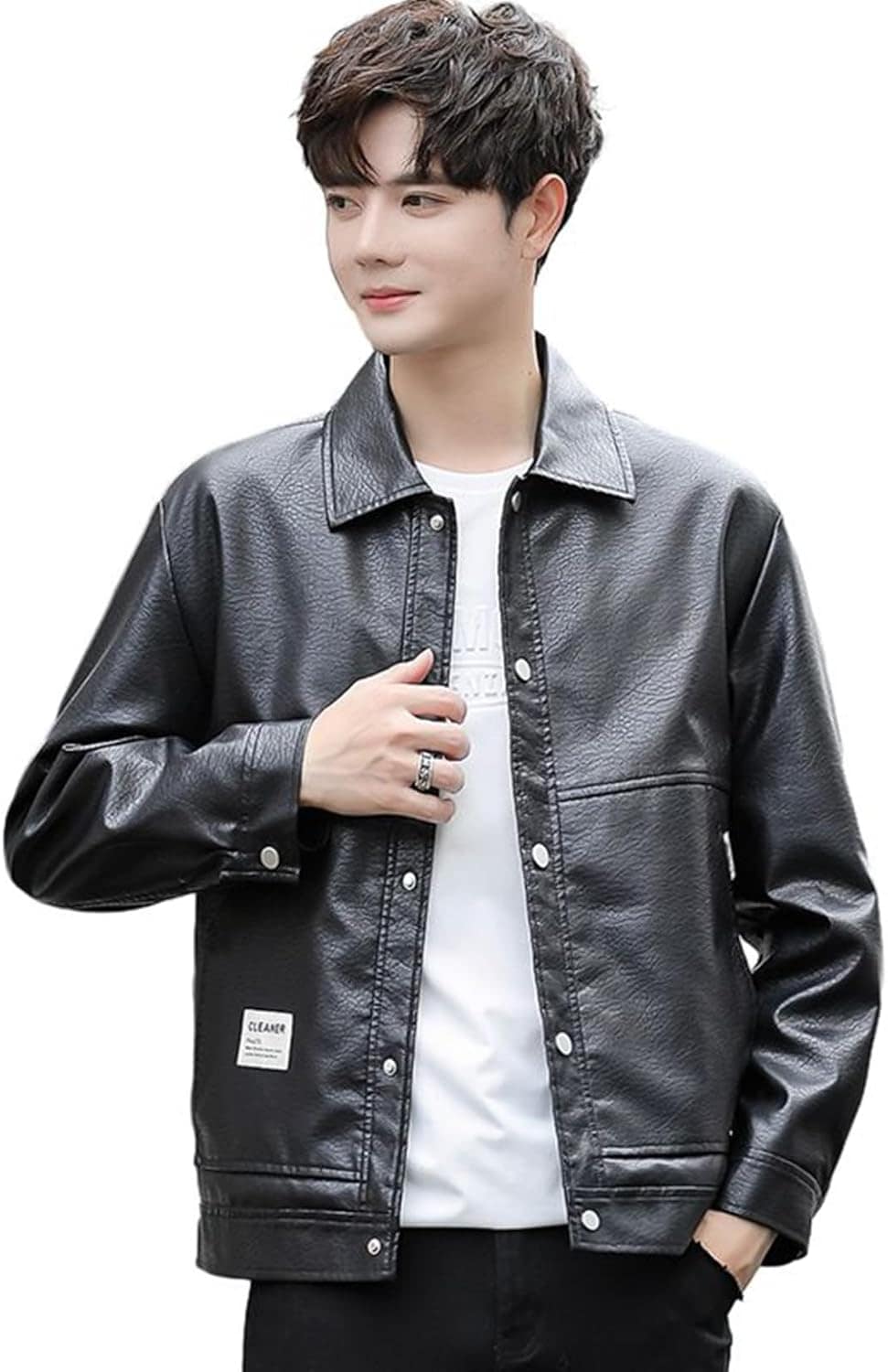 革ジャン ライダースジャケット PUレザー メンズ 防風 保温性 カジュアル アウター ブルゾン 折り襟 ワークウエア バイクジャケット ウィンドブレーカー アウトドア おしゃれ 男性用 カッコイイ