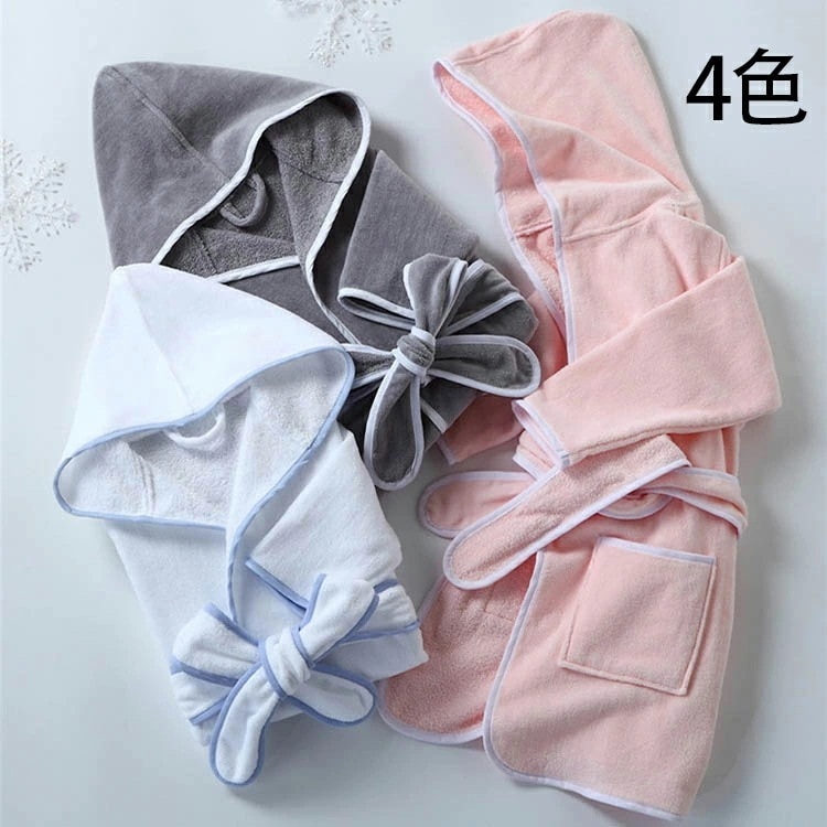 【即納】子供 春秋用 女子男子 単品売り 薄手 長袖 春夏用 ワッフル バスローブ 呂 温泉 女子男子 ナイトガウン