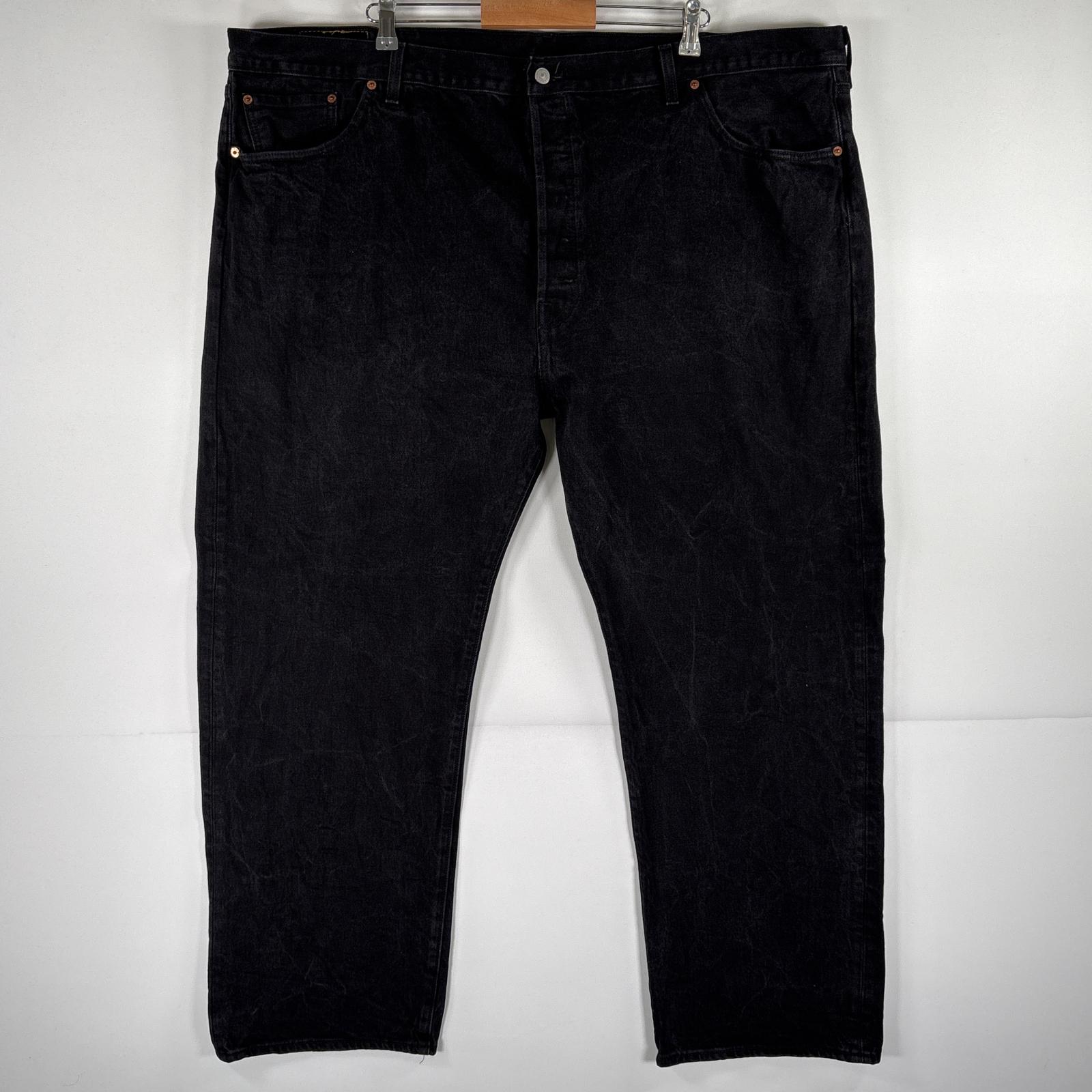 古着 デニムパンツ 501 ストレート ジーパン ボタンフライ ジーンズ 5ポケット 大きいサイズ w50 L32 ブラック メンズ 5,412円