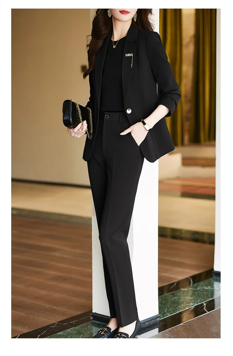 スーツジャケット 女性用 秋 レトロ 上質 ビジネス フォーマル おしゃれ