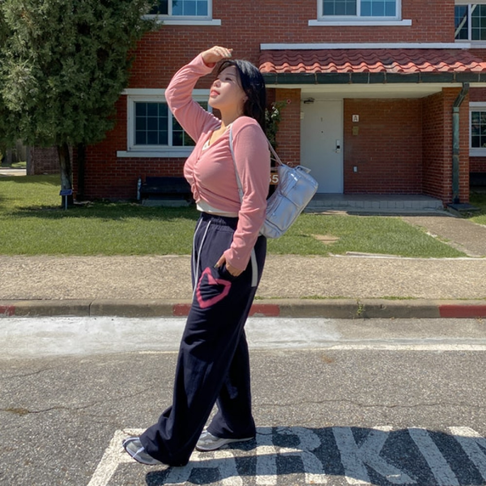 (JSTYLEのイーブレット) イーブレットルーベンハートワイドバンディングパンツ Jスタイル