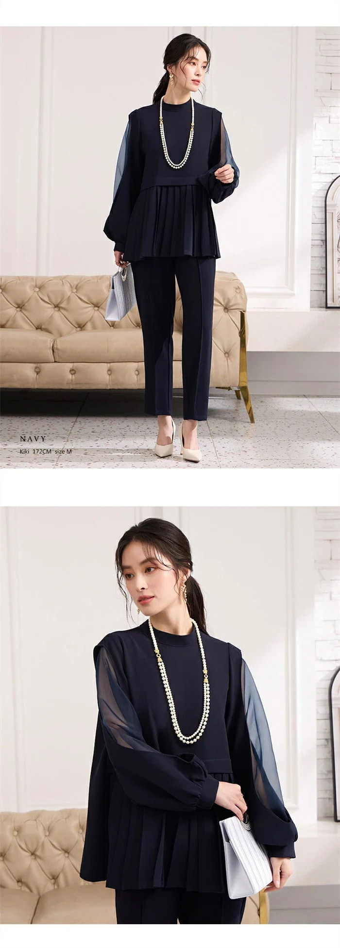 セットアップ レディース セレモニースーツ 入学式 ママスーツ 卒業式 スーツ 母 卒園式 ママ オシャレ プリーツ 異素材 切替 入園式 服装 母親 結婚式 パンツドレス パーティードレス パンツス