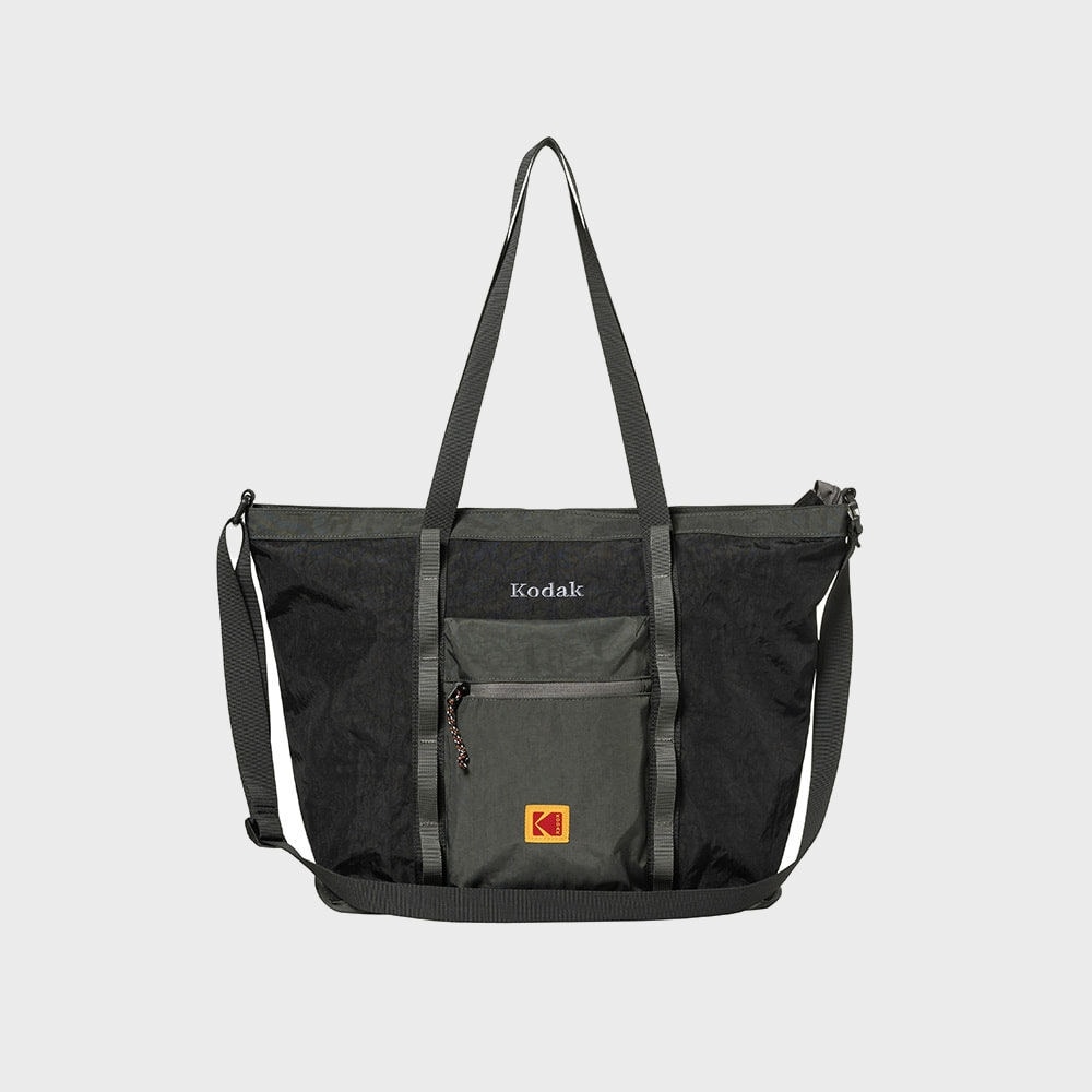 コダックアパレル ラージ ショルダーバッグ BLACK
