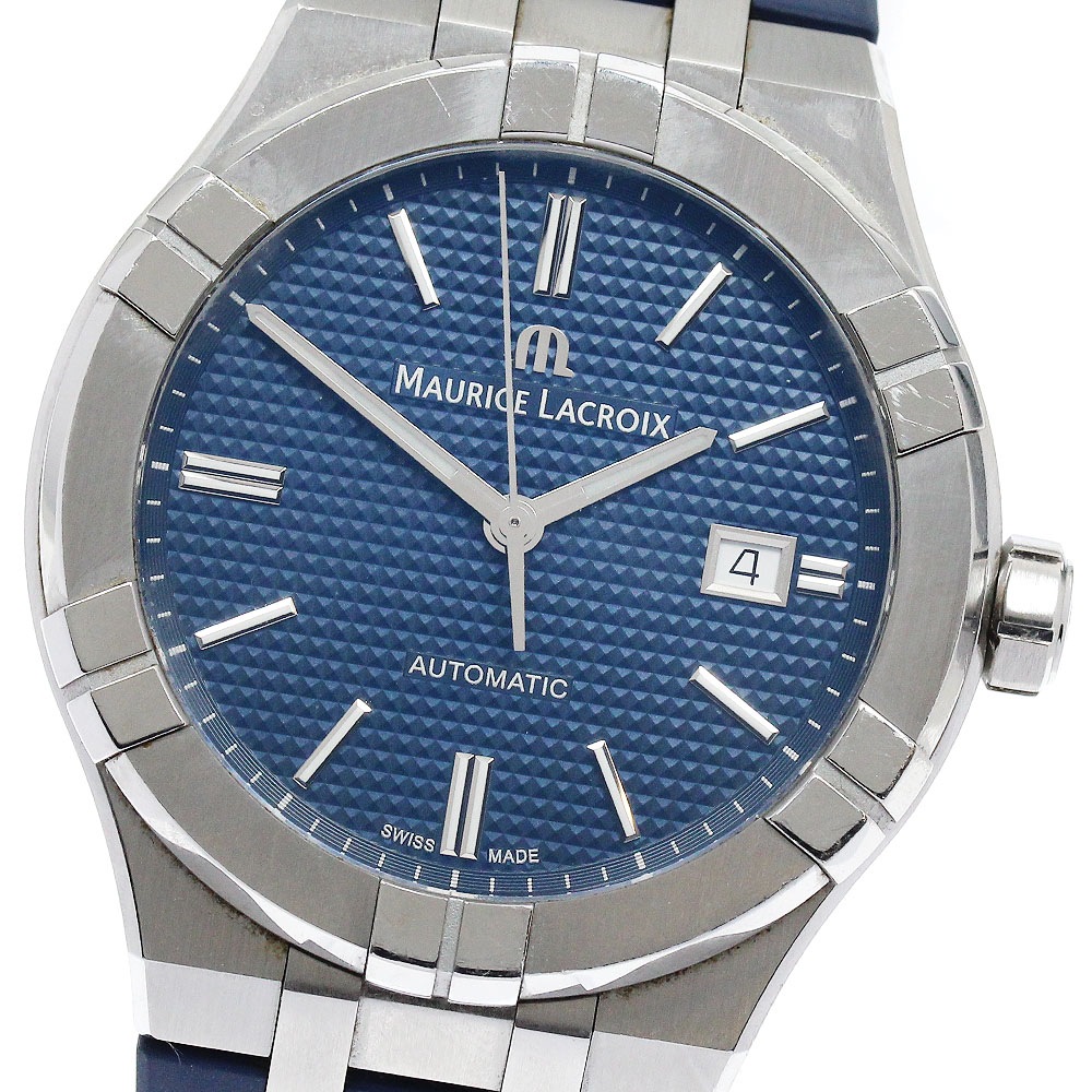 モーリスラクロア MAURICE LACROIX AI6008-SS002-430-1 アイコン オートマティック デイト 自動巻き メンズ 箱・保証書付き_878558【中古】